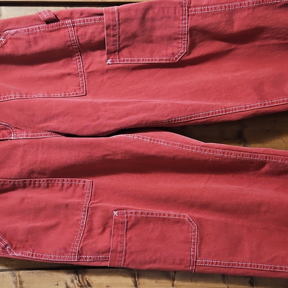 Garage Dani Carpenter Utility Pants In Red Size 7 - Picture 4 of 15